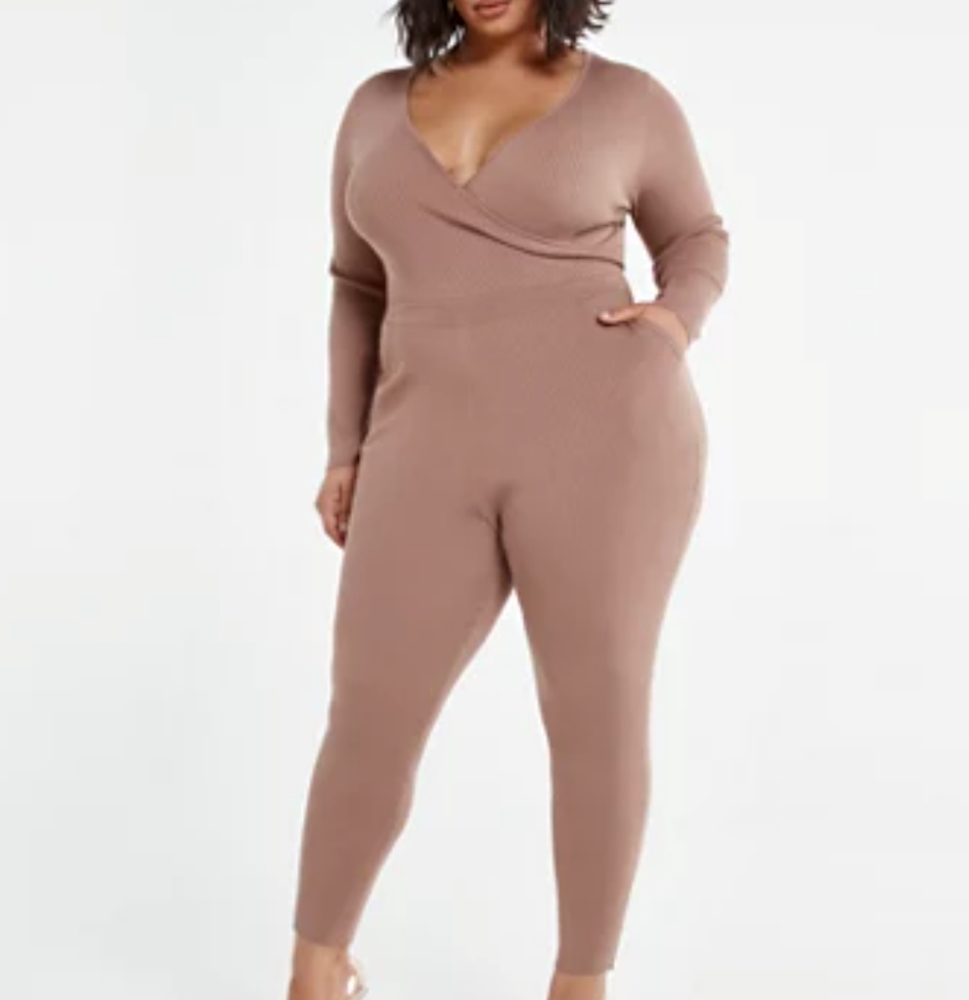 Fashion to Figure Brown Jumpsuit
